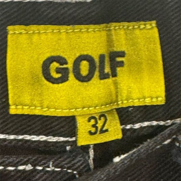 Golf Wang Black Shorts 32 Bee Embroidered Tyler Creator Streetwear Skate Core - Picture 3 of 4
